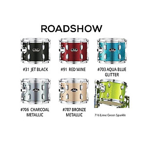 Pearl Roadshow RS525SB/C 5 Piece Drum Set, No Cymbals